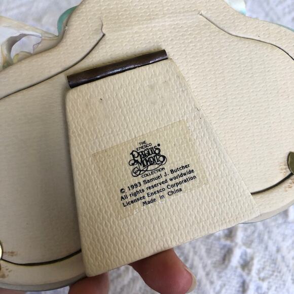 Precious Moments 1993 Girl Bicycle Double Picture Frame Nursery Whimsical Rare - Picture 4 of 8